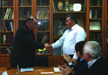Почетная грамота председателю армянской общины Судака Давиду Фарояну
