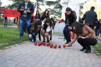 Акция "Зажги свечу"  в память о жертвах Геноцида в Османской империи DSC06254