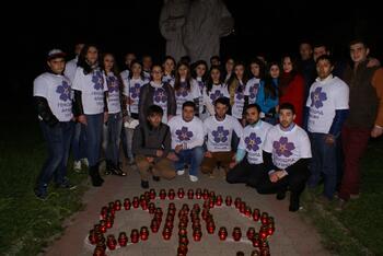 Акция "Зажги свечу" в День памяти мучеников Геноцида армян DSC01938
