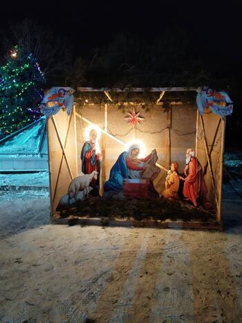 Инсталляцию Рождественского вертепа установили у храма Сурб Акоб изображение_viber_2021-12-23_20-28-40-645