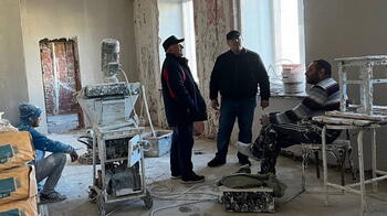 Продолжается ремонт в приходском доме церкви Сурб Акоб г.Симферополя