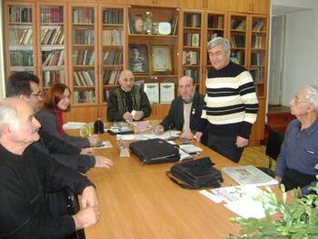 Собрание Союза крымских армянских писателей в Крымском армянском обществе DSC06082